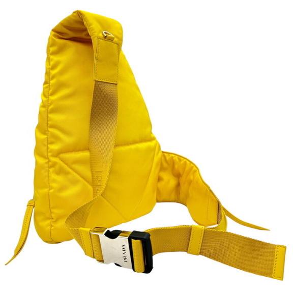 Prada Bag Body Yellow Re-Nylon - Picture 1 of 16
